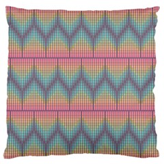 Pattern Background Texture Colorful Large Flano Cushion Case (one Side)