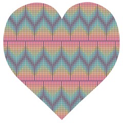 Pattern Background Texture Colorful Wooden Puzzle Heart