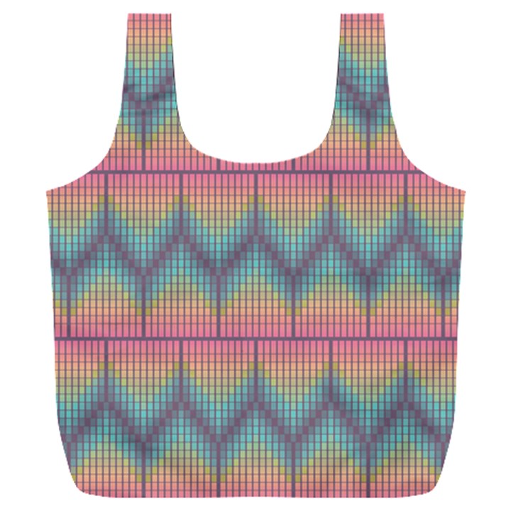 Pattern Background Texture Colorful Full Print Recycle Bag (XXXL)