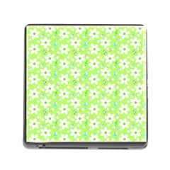 Zephyranthes Candida White Flowers Memory Card Reader (square 5 Slot) by HermanTelo