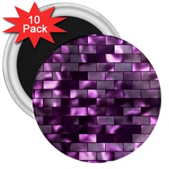 Background Wall Light Glow 3  Magnets (10 Pack)  by HermanTelo