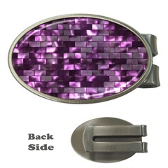 Background Wall Light Glow Money Clips (oval)  by HermanTelo