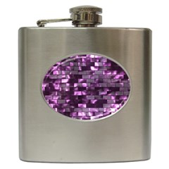 Background Wall Light Glow Hip Flask (6 Oz) by HermanTelo