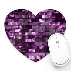 Background Wall Light Glow Heart Mousepads by HermanTelo