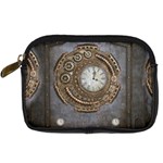 Elegant Steampunk Design Digital Camera Leather Case Front