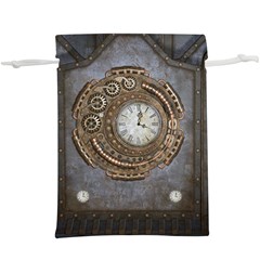 Elegant Steampunk Design  Lightweight Drawstring Pouch (xl) by FantasyWorld7