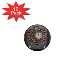 Elegant Steampunk Design 1  Mini Buttons (10 Pack)  by FantasyWorld7