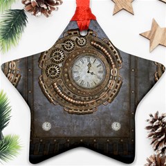 Elegant Steampunk Design Star Ornament (two Sides) by FantasyWorld7