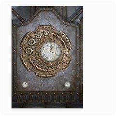 Elegant Steampunk Design Large Garden Flag (two Sides) by FantasyWorld7