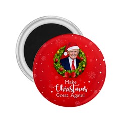 Make Christmas Great Again With Trump Face Maga 2 25  Magnets by snek