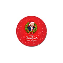 Make Christmas Great Again With Trump Face Maga Golf Ball Marker by snek