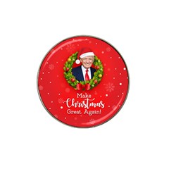 Make Christmas Great Again With Trump Face Maga Hat Clip Ball Marker by snek