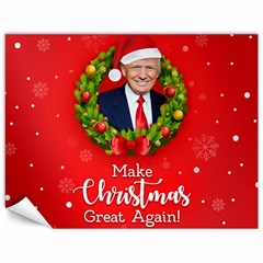 Make Christmas Great Again With Trump Face Maga Canvas 12  X 16  by snek