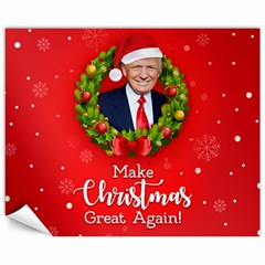 Make Christmas Great Again With Trump Face Maga Canvas 16  X 20  by snek