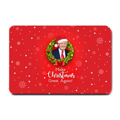 Make Christmas Great Again With Trump Face Maga Small Doormat  by snek