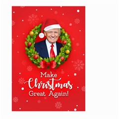 Make Christmas Great Again With Trump Face Maga Large Garden Flag (two Sides) by snek