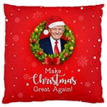 Make Christmas Great Again with Trump Face MAGA Standard Flano Cushion Case (One Side) Front