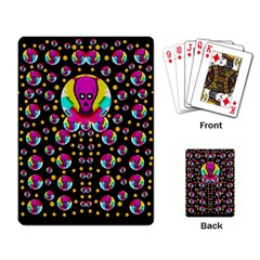 Skull With Many Friends Playing Cards Single Design (rectangle) by pepitasart