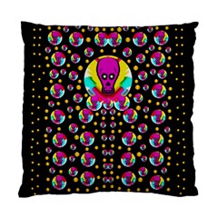 Skull With Many Friends Standard Cushion Case (one Side) by pepitasart