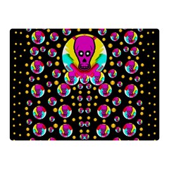 Skull With Many Friends Double Sided Flano Blanket (mini)  by pepitasart