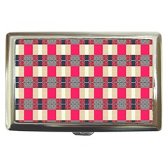 Background Texture Plaid Red Cigarette Money Case by HermanTelo