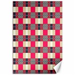 Background Texture Plaid Red Canvas 12  x 18  11.88 x17.36  Canvas - 1