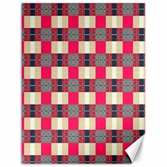 Background Texture Plaid Red Canvas 18  X 24  by HermanTelo