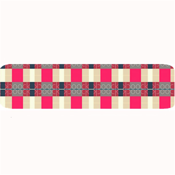 Background Texture Plaid Red Large Bar Mats