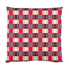 Background Texture Plaid Red Standard Cushion Case (two Sides)