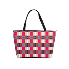 Background Texture Plaid Red Classic Shoulder Handbag