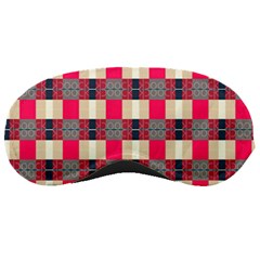 Background Texture Plaid Red Sleeping Mask by HermanTelo