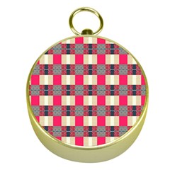 Background Texture Plaid Red Gold Compasses by HermanTelo