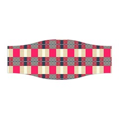 Background Texture Plaid Red Stretchable Headband