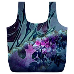 Decorative Floral Design Full Print Recycle Bag (xxxl) by FantasyWorld7