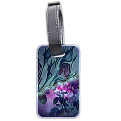 Decorative Floral Design Luggage Tag (two Sides) by FantasyWorld7