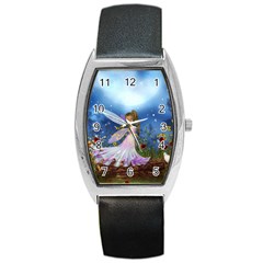 Little Fairy In The Night Barrel Style Metal Watch by FantasyWorld7