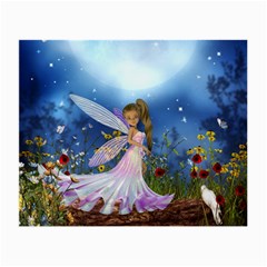 Little Fairy In The Night Small Glasses Cloth by FantasyWorld7