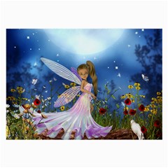 Little Fairy In The Night Large Glasses Cloth by FantasyWorld7