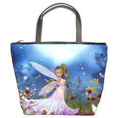 Little Fairy In The Night Bucket Bag by FantasyWorld7