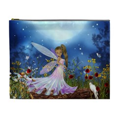 Little Fairy In The Night Cosmetic Bag (xl) by FantasyWorld7