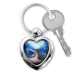 Little Fairy In The Night Key Chain (heart) by FantasyWorld7