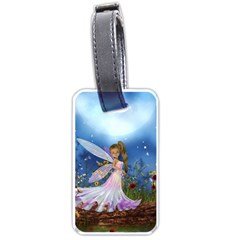 Little Fairy In The Night Luggage Tag (one Side) by FantasyWorld7