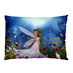 Little Fairy In The Night Pillow Case (two Sides) by FantasyWorld7