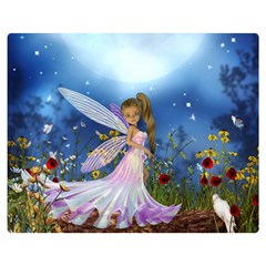 Little Fairy In The Night Double Sided Flano Blanket (medium)  by FantasyWorld7