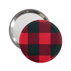 Canadian Lumberjack Red And Black Plaid Canada 2 25  Handbag Mirrors by snek