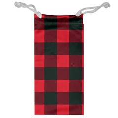 Canadian Lumberjack Red And Black Plaid Canada Jewelry Bag by snek