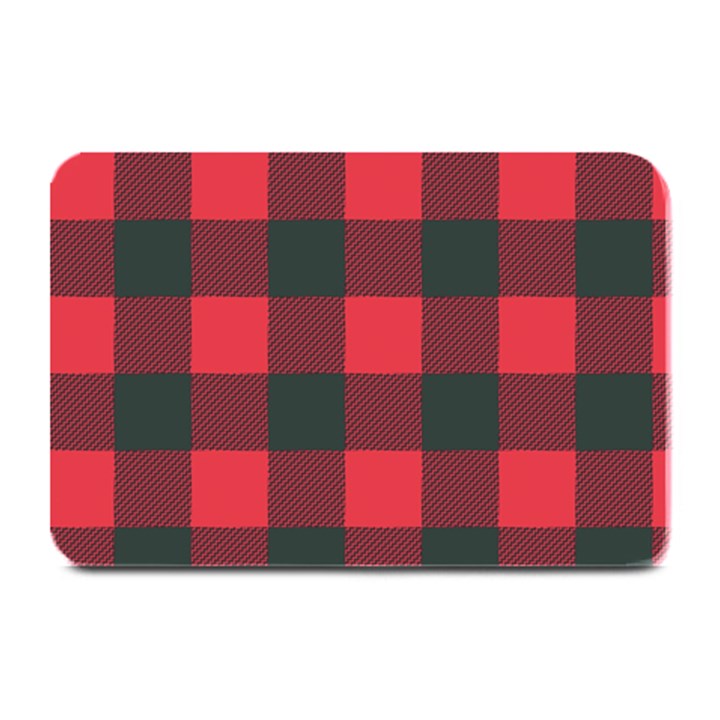 Canadian Lumberjack red and black plaid Canada Plate Mats