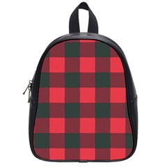 Canadian Lumberjack Red And Black Plaid Canada School Bag (small) by snek