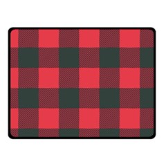 Canadian Lumberjack Red And Black Plaid Canada Fleece Blanket (small) by snek