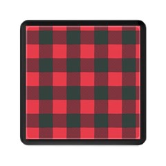 Canadian Lumberjack Red And Black Plaid Canada Memory Card Reader (square) by snek